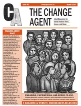 Cover of The Change Agent, "an adult education magazine for social justice"