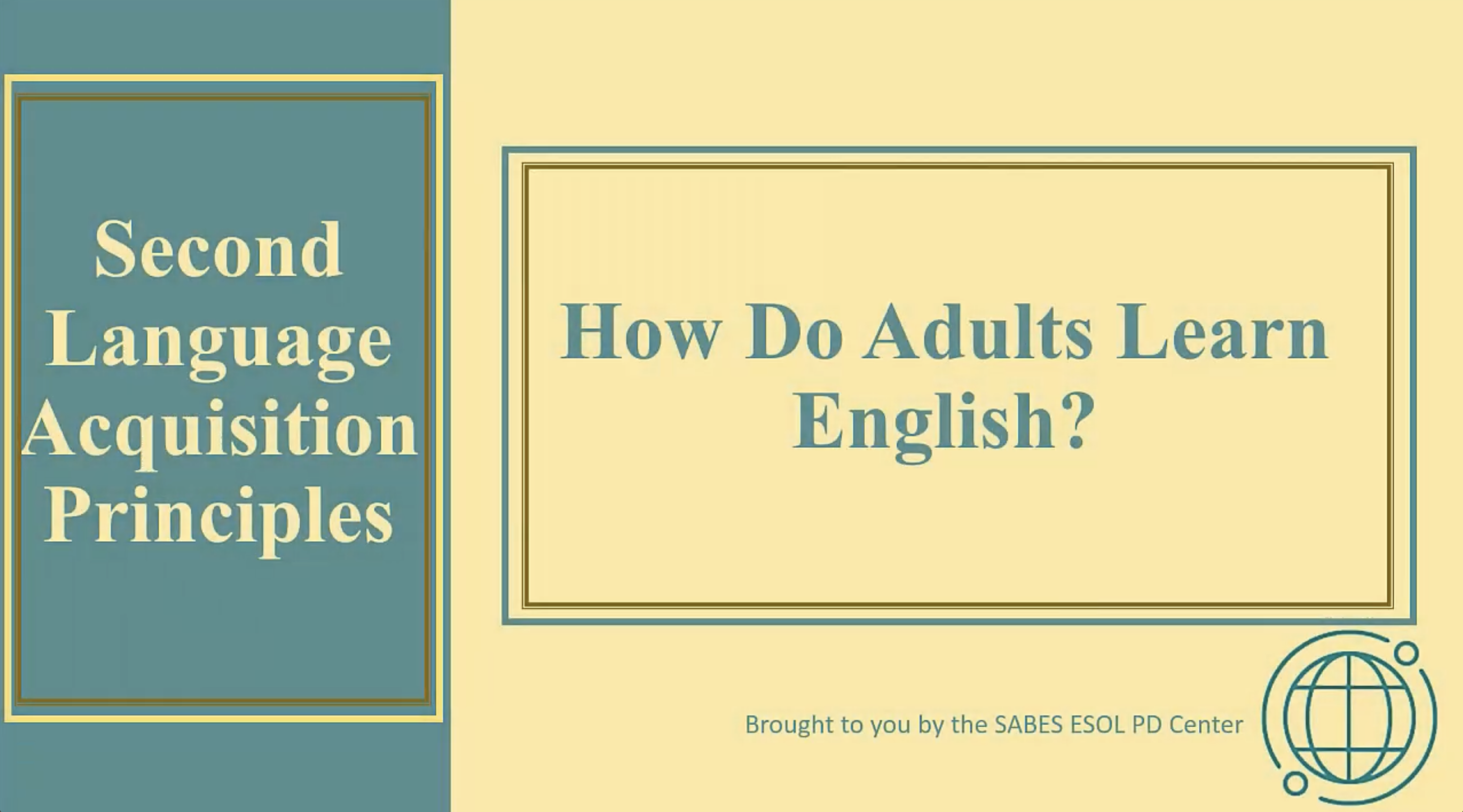 image of title slide: How Do Adults Learn English?
