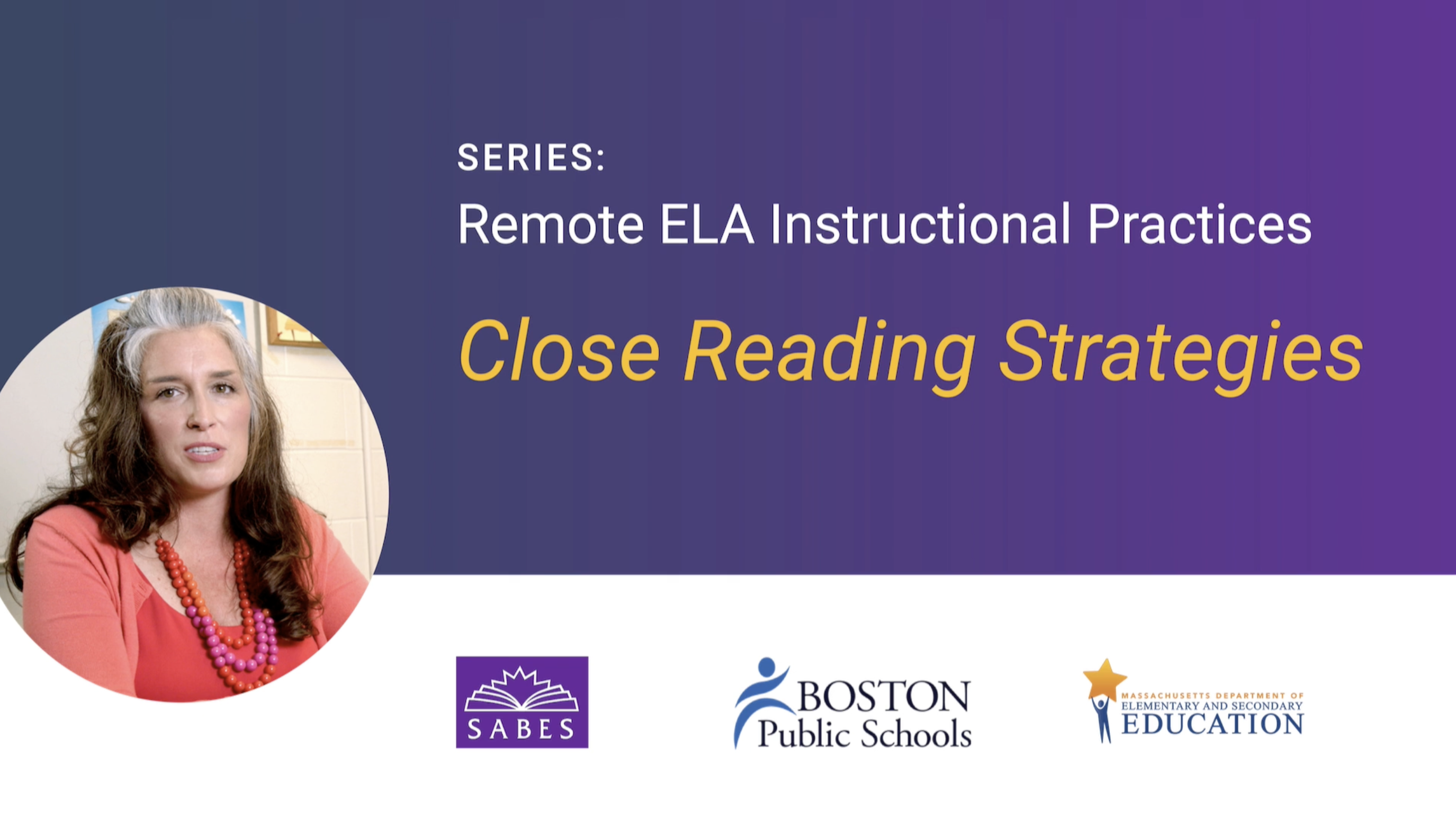 image of title slide: Close Reading Strategies