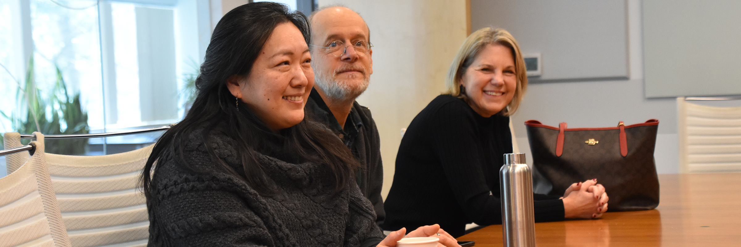 Two women and one man at a conference table at Beyond the Checklist, 2026-01-26