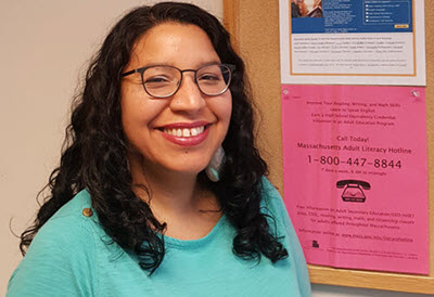 Massachusetts Adult Literacy Hotline Coordinator Ruby Reyes