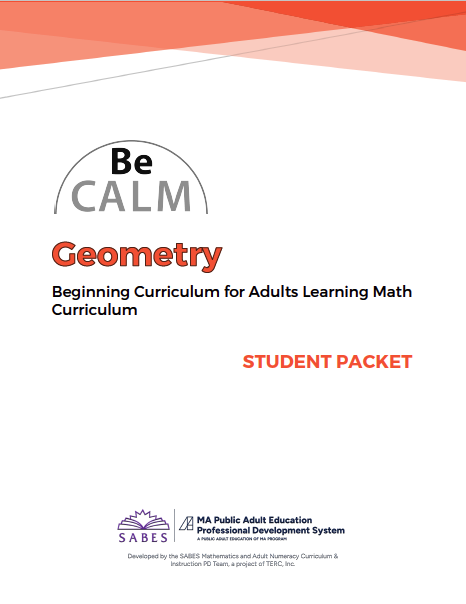 BeCALM Geometry student packet cover