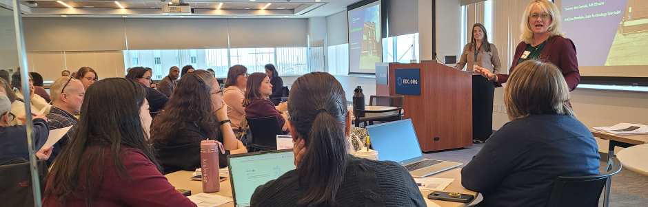 New Directors Orientation - April 2026 - A room full of participants with a speaker introducing the workshop