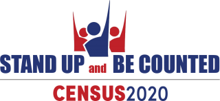 Logo for the New England Literacy Resource Center Stand Up and Be Counted Initiative