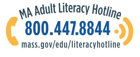 MA Adult Literacy Hotline Logo