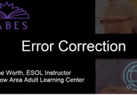 image of title slide: Error Correction in ESOL Instruction