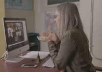 screenshot from video: remote teaching