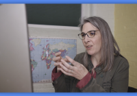 screenshot from video: teacher demonstration